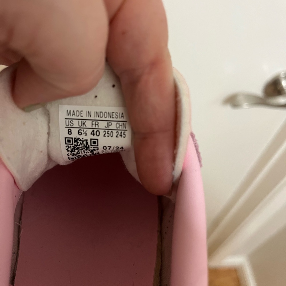 adidas Gazelle Pink and Blue Women's Sneakers - Picture 8 of 8